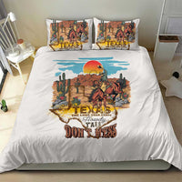 Texas Cultural Heritage Bedding Set Cowboy and Desert Howdy Y'All Don'T Mess