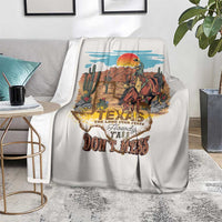 Texas Cultural Heritage Blanket Cowboy and Desert Howdy Y'All Don'T Mess