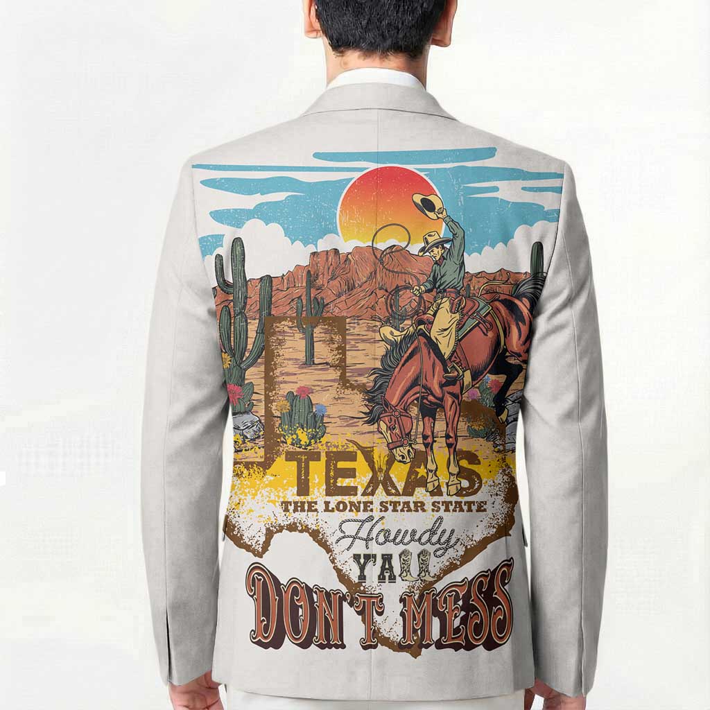 Texas Cultural Heritage Blazer Cowboy and Desert Howdy Y'All Don'T Mess