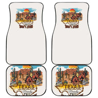 Texas Cultural Heritage Car Mats Cowboy and Desert Howdy Y'All Don'T Mess