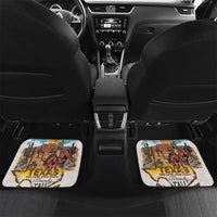 Texas Cultural Heritage Car Mats Cowboy and Desert Howdy Y'All Don'T Mess