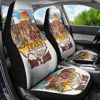 Texas Cultural Heritage Car Seat Cover Cowboy and Desert Howdy Y'All Don'T Mess