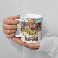 Texas Cultural Heritage Ceramic Mug Cowboy and Desert Howdy Y'All Don'T Mess