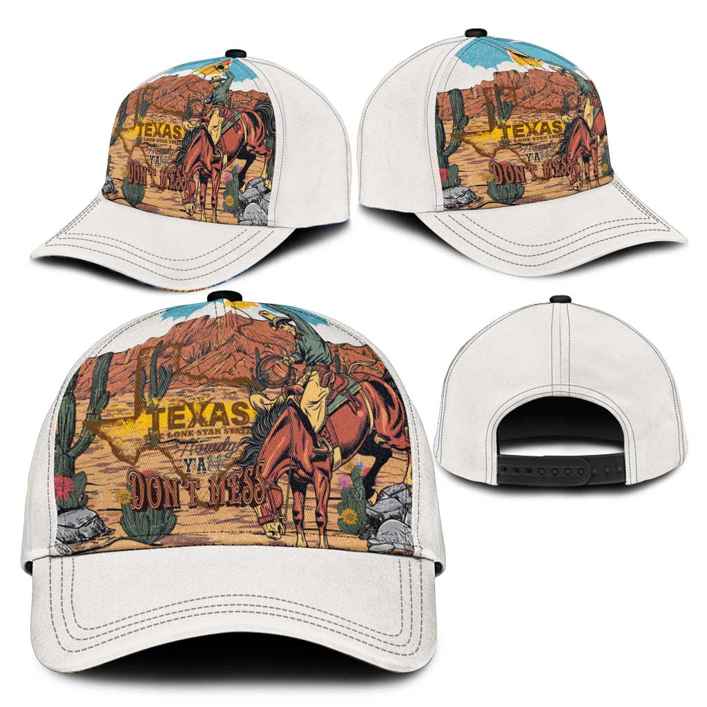 Texas Cultural Heritage Classic Cap Cowboy and Desert Howdy Y'All Don'T Mess