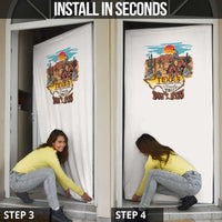 Texas Cultural Heritage Door Cover Cowboy and Desert Howdy Y'All Don'T Mess