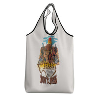 Texas Cultural Heritage Grocery Bag Cowboy and Desert Howdy Y'All Don'T Mess