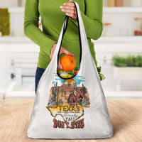 Texas Cultural Heritage Grocery Bag Cowboy and Desert Howdy Y'All Don'T Mess