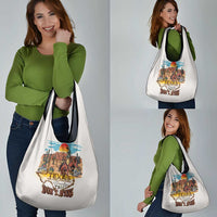 Texas Cultural Heritage Grocery Bag Cowboy and Desert Howdy Y'All Don'T Mess