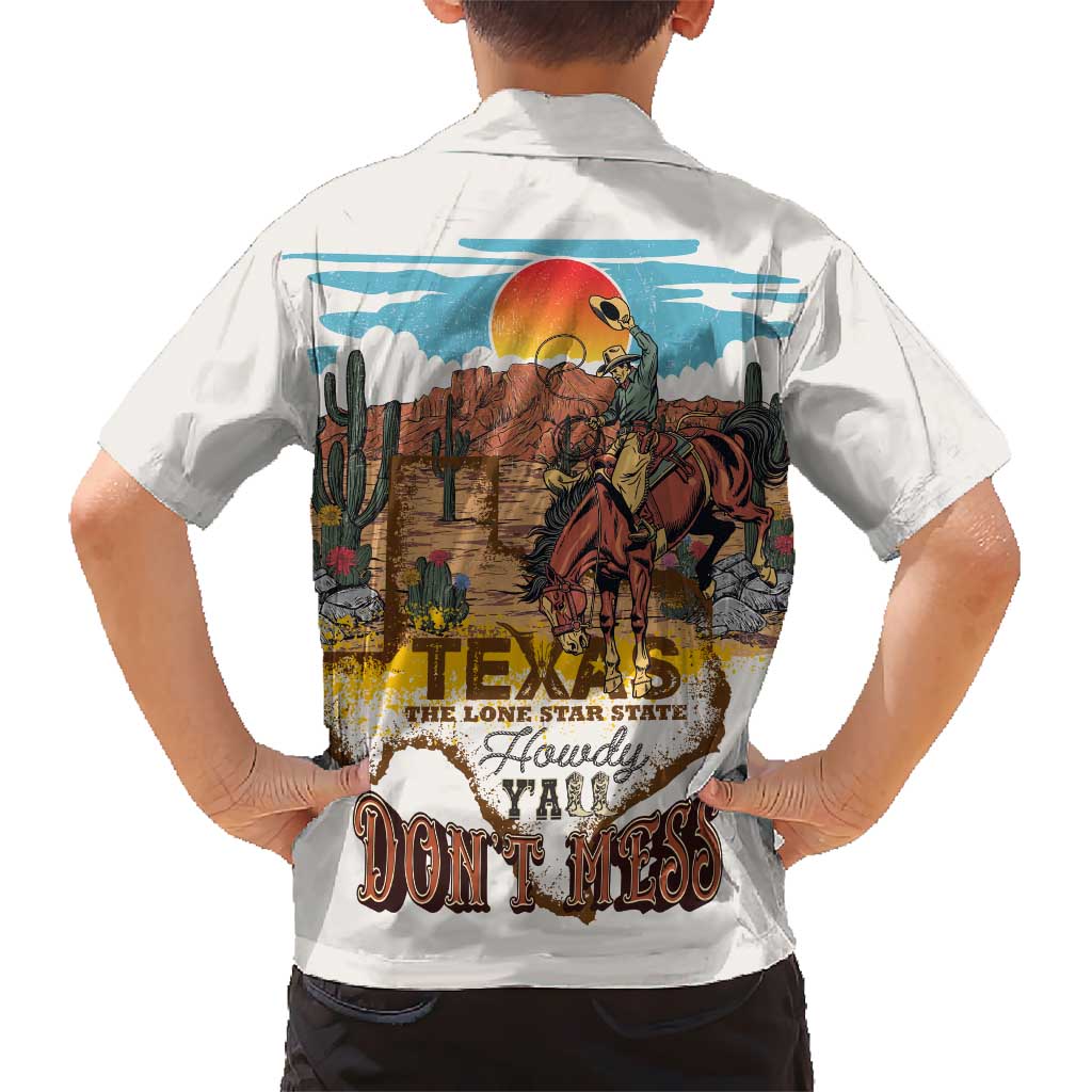 Texas Cultural Heritage Hawaiian Shirt Cowboy and Desert Howdy Y'All Don'T Mess