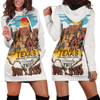 Texas Cultural Heritage Hoodie Dress Cowboy and Desert Howdy Y'All Don'T Mess