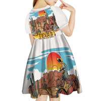 Texas Cultural Heritage Kid Short Sleeve Dress Cowboy and Desert Howdy Y'All Don'T Mess