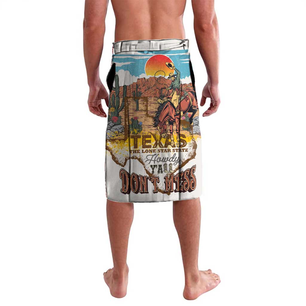 Texas Cultural Heritage Lavalava Cowboy and Desert Howdy Y'All Don'T Mess