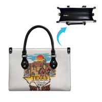 Texas Cultural Heritage Leather Bag Cowboy and Desert Howdy Y'All Don'T Mess
