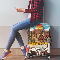 Texas Cultural Heritage Luggage Cover Cowboy and Desert Howdy Y'All Don'T Mess