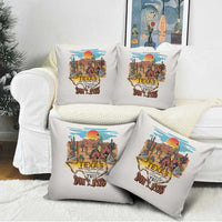 Texas Cultural Heritage Pillow Cover Cowboy and Desert Howdy Y'All Don'T Mess