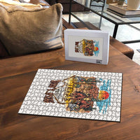 Texas Cultural Heritage Puzzle Cowboy and Desert Howdy Y'All Don'T Mess