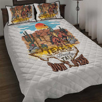 Texas Cultural Heritage Quilt Bed Set Cowboy and Desert Howdy Y'All Don'T Mess