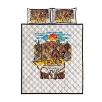 Texas Cultural Heritage Quilt Bed Set Cowboy and Desert Howdy Y'All Don'T Mess