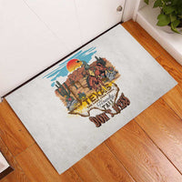 Texas Cultural Heritage Rubber Doormat Cowboy and Desert Howdy Y'All Don'T Mess