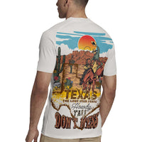 Texas Cultural Heritage Rugby Jersey Cowboy and Desert Howdy Y'All Don'T Mess