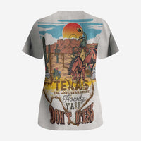 Texas Cultural Heritage Scrub Top Cowboy and Desert Howdy Y'All Don'T Mess