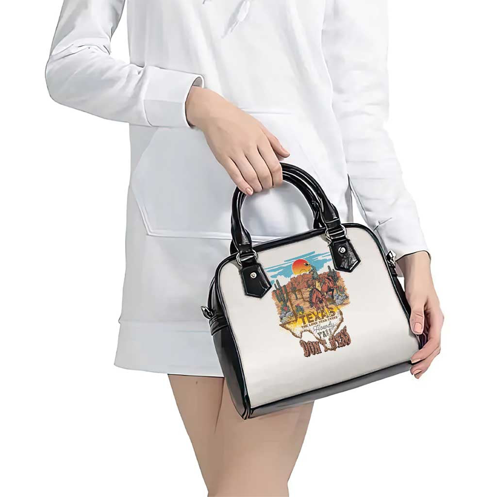 Texas Cultural Heritage Shoulder Handbag Cowboy and Desert Howdy Y'All Don'T Mess