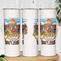 Texas Cultural Heritage Skinny Tumbler Cowboy and Desert Howdy Y'All Don'T Mess