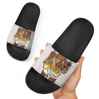 Texas Cultural Heritage Slide Sandals Cowboy and Desert Howdy Y'All Don'T Mess