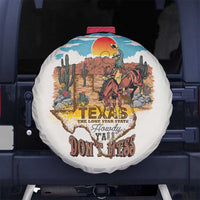 Texas Cultural Heritage Spare Tire Cover Cowboy and Desert Howdy Y'All Don'T Mess
