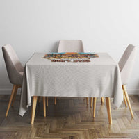 Texas Cultural Heritage Tablecloth Cowboy and Desert Howdy Y'All Don'T Mess