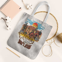Texas Cultural Heritage Tote Bag Cowboy and Desert Howdy Y'All Don'T Mess