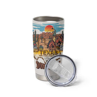 Texas Cultural Heritage Tumbler Cup Cowboy and Desert Howdy Y'All Don'T Mess