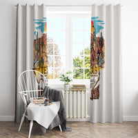 Texas Cultural Heritage Window Curtain Cowboy and Desert Howdy Y'All Don'T Mess