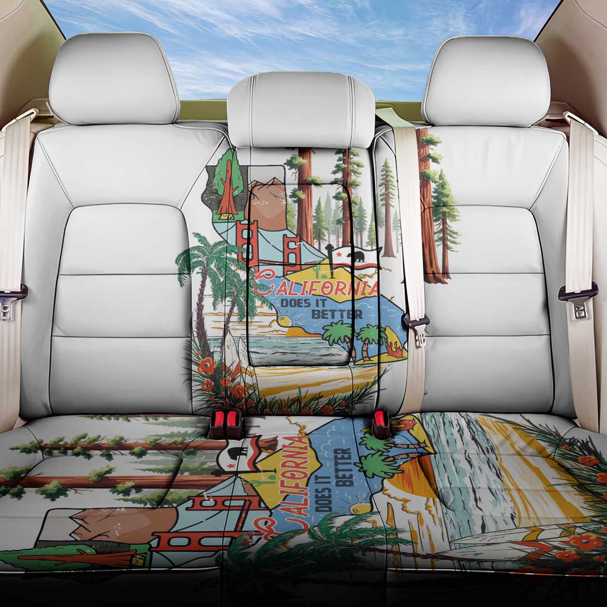 California Does it Better Back Car Seat Cover Forest to Coast