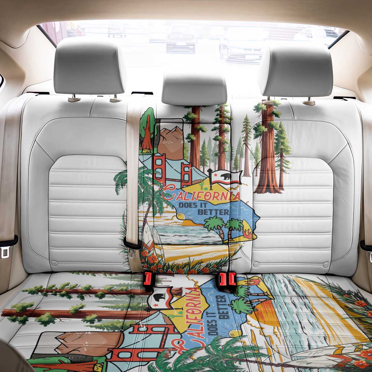 California Does it Better Back Car Seat Cover Forest to Coast