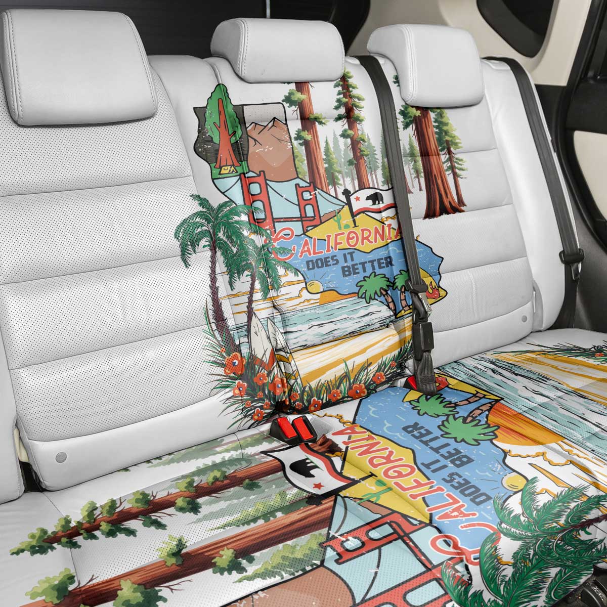 California Does it Better Back Car Seat Cover Forest to Coast