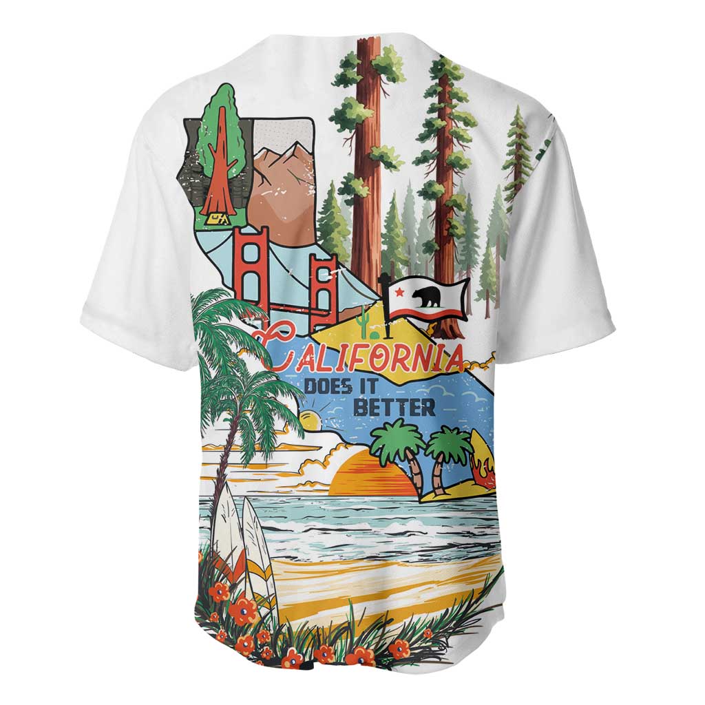 California Does it Better Baseball Jersey Forest to Coast