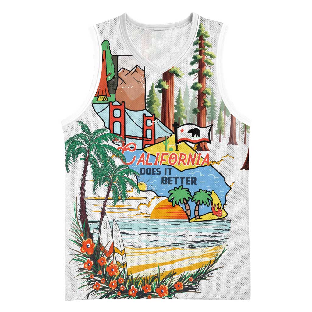 California Does it Better Basketball Jersey Forest to Coast