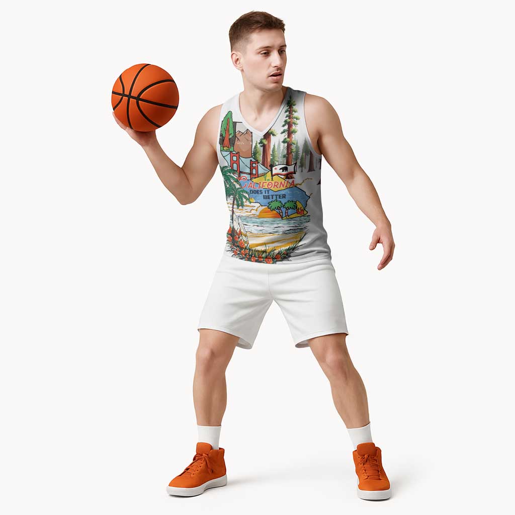 California Does it Better Basketball Jersey Forest to Coast