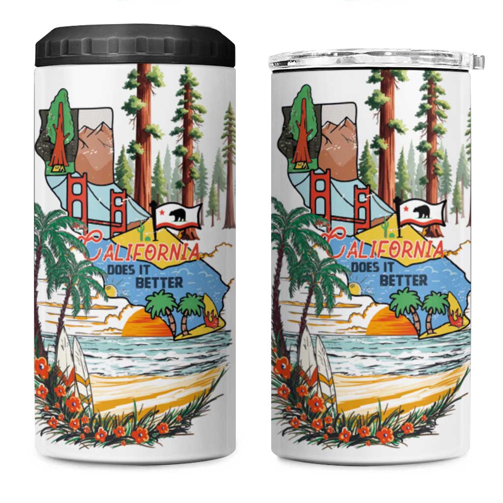 California Does it Better 4 in 1 Can Cooler Tumbler Forest to Coast