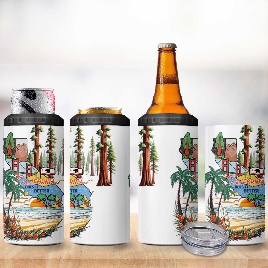 California Does it Better 4 in 1 Can Cooler Tumbler Forest to Coast