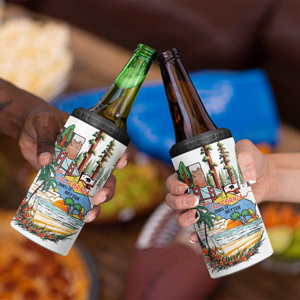 California Does it Better 4 in 1 Can Cooler Tumbler Forest to Coast