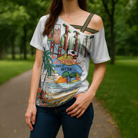 California Does it Better Cross Shoulder Shirt Forest to Coast