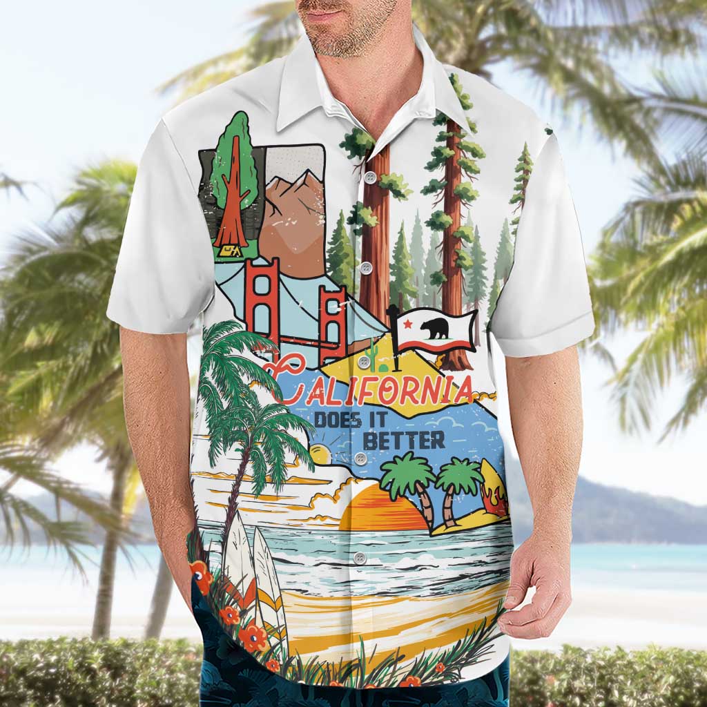California Does it Better Hawaiian Shirt Forest to Coast
