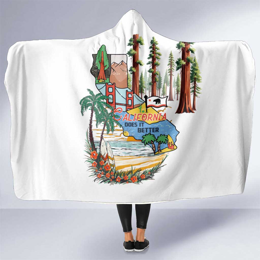 California Does it Better Hooded Blanket Forest to Coast