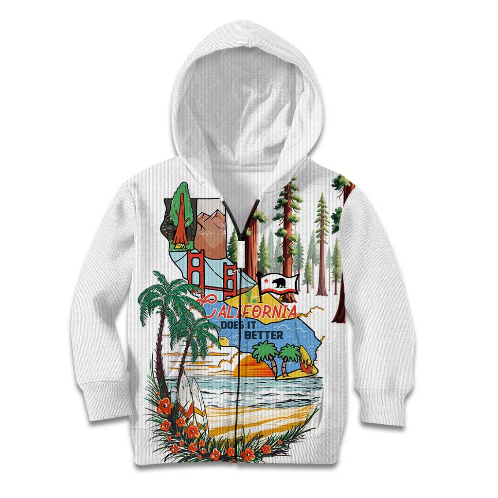 California Does it Better Kid Hoodie Forest to Coast