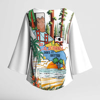 California Does it Better Kimono Sleeve Blouse Forest to Coast