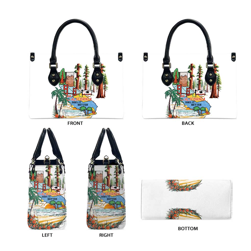 California Does it Better Leather Bag Forest to Coast