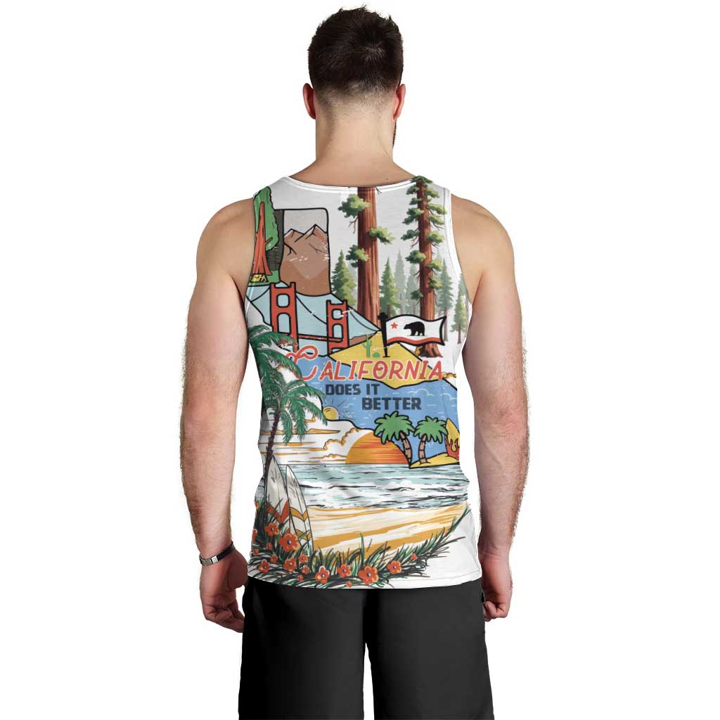 California Does it Better Men Tank Top Forest to Coast