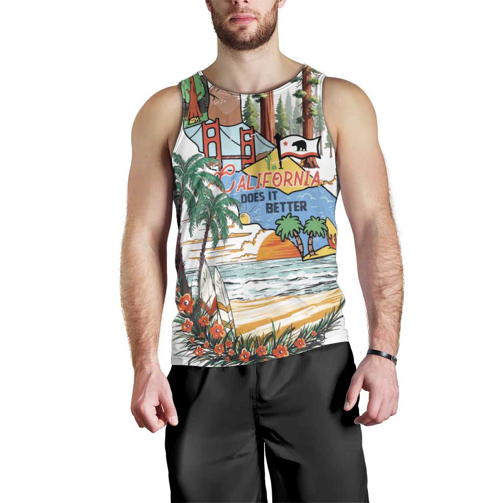 California Does it Better Men Tank Top Forest to Coast